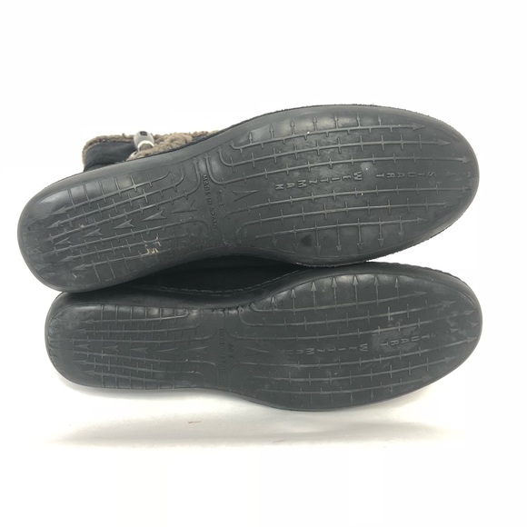 Stuart Wietzman Black Suede Boots With Faux Fur 9N - Picture 6 of 7